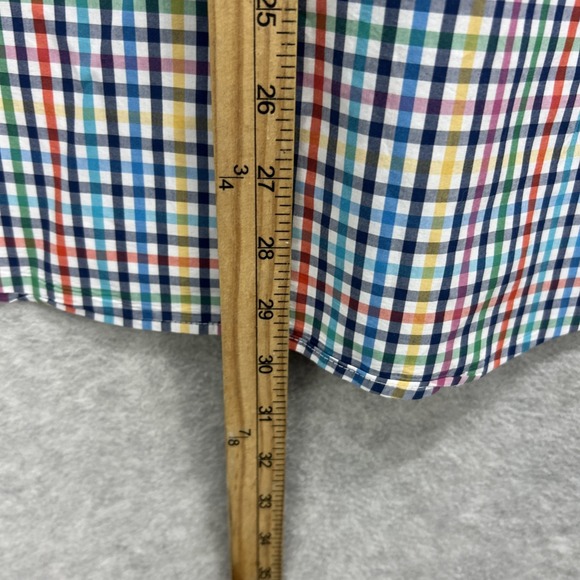 Barbour Shirt Mens Large Gingham Check Terence‎ Tailored Long Sleeve Button Up - Picture 6 of 8